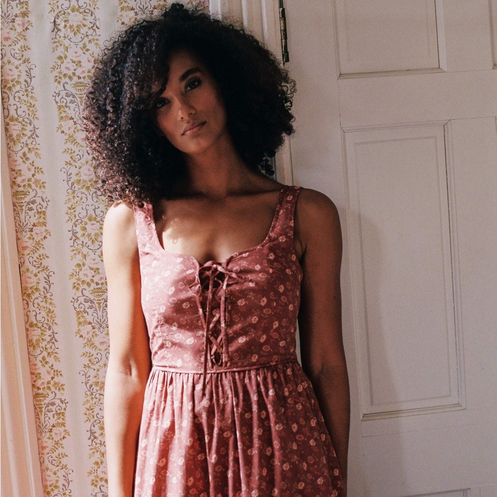 Christy Dawn Adele in Oat Straw Red